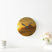 Sun Set at Ipanema Beach Brazil ラウンド壁時計 (ホーム)