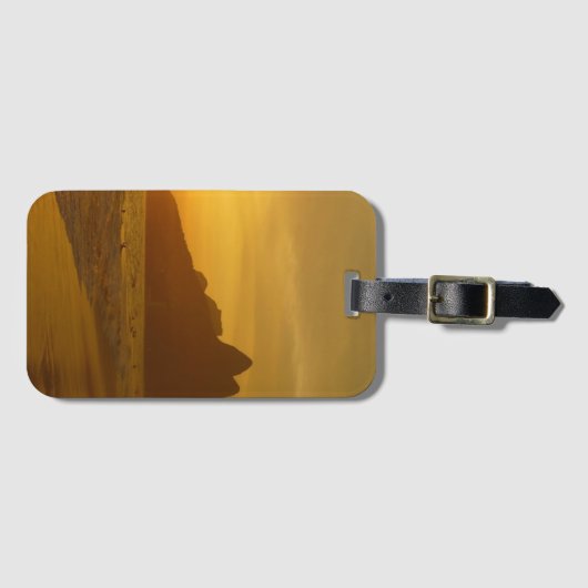 Sun Set at Ipanema Beach Brazil ラゲッジタグ (正面横)