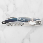 Sun Setting over Lake and Boat ソムリエナイフ (裏面)