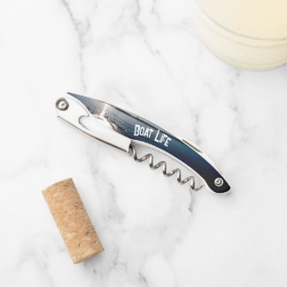 Sun Setting over Lake and Boat ソムリエナイフ