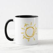 Sun Shine Minimalist Mug | Simple Sun Art マグカップ (左)