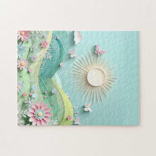 Sun Shining Over The Valley ジグソーパズル (横)