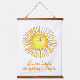 Sun so bright 吊り下げ型タペストリー