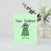 Sun Soaker Flamingo Tシャツ&ギフト ポストカード (スタンド正面)