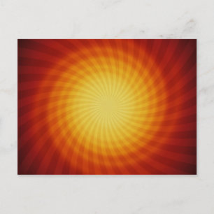 Sun Spiral:抽象芸術アート: ポストカード