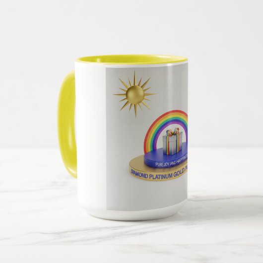 Sun Splashed Rainbow Mug マグカップ (正面左)
