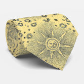 Sun Stars Antique Night Sky Medieval Zodiac ネクタイ (ロール)