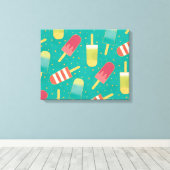 Sun Stepのおもしろい キャンバスプリント (インサイチュ (ウッドフロア))