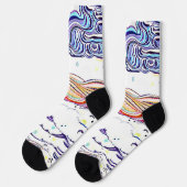 SUN SURF CLOUDS Land半抽象芸術 ソックス (左)