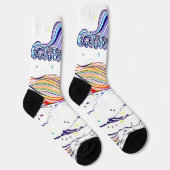 SUN SURF CLOUDS Land半抽象芸術 ソックス (右)