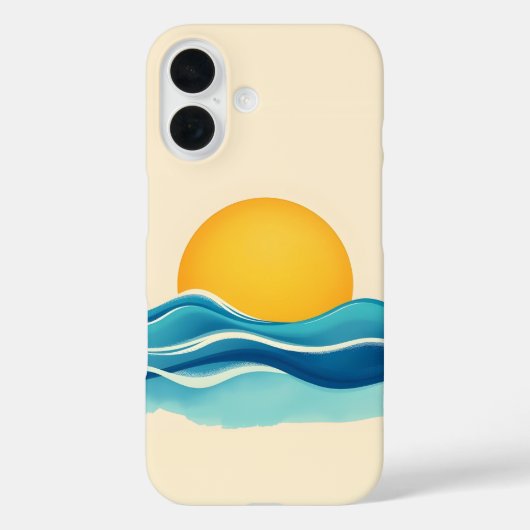 Sun & Surf Wave Case-Mate iPhoneケース (裏面)
