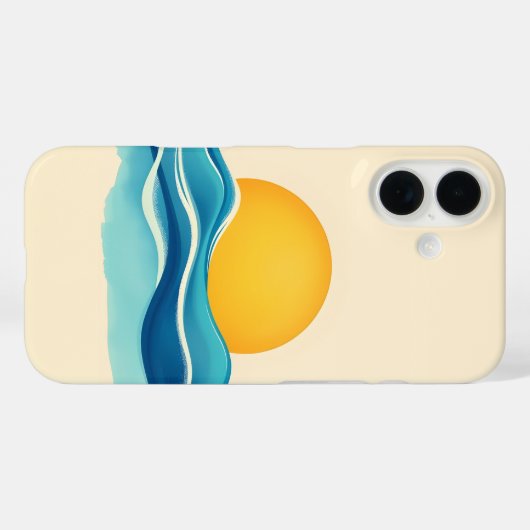 Sun & Surf Wave Case-Mate iPhoneケース (裏面 (横))