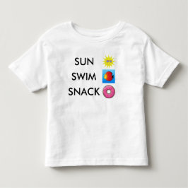 Sun Swim Snack - 子供用Tシャツ トドラーTシャツ