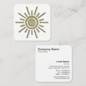 Sun Symbol 01 -金ゴールド スクエア名刺 (正面/裏面)