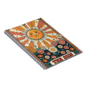 Sun Tarot Notebook, Boho Sun Journal ノートブック (右側)