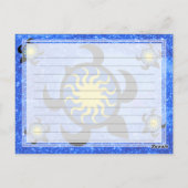 Sun Turtlesノートカード ポストカード (裏面)