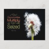 Sun Tzu感動的引用文「機会」 ポストカード (正面)