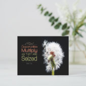 Sun Tzu感動的引用文「機会」 ポストカード (スタンド正面)