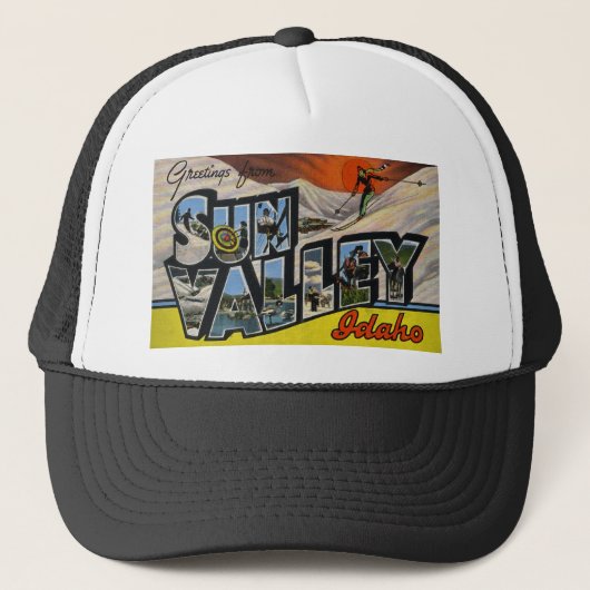 Sun Valleyアイダホからの挨拶 キャップ (正面)