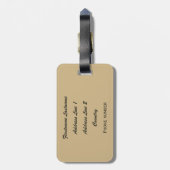 Sun Valleyアイダホのヴィンテージ旅行荷物のラベル ラゲッジタグ (裏面縦)