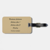 Sun Valleyアイダホのヴィンテージ旅行荷物のラベル ラゲッジタグ (裏面横)