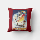 Sun ValleyポスターのSonja Henjeのモンタージュ クッション (裏面)