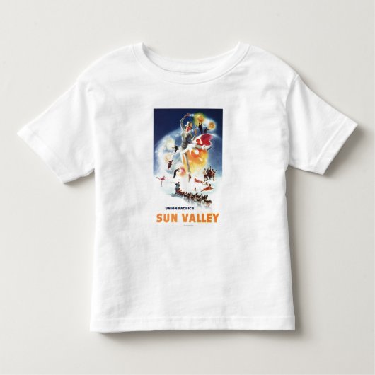Sun ValleyポスターのSonja Henjeのモンタージュ トドラーTシャツ (正面)