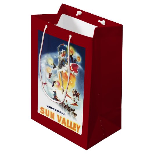 Sun ValleyポスターのSonja Henjeのモンタージュ ミディアムペーパーバッグ (正面アングル)