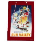 Sun ValleyポスターのSonja Henjeのモンタージュ ミディアムペーパーバッグ (裏面)