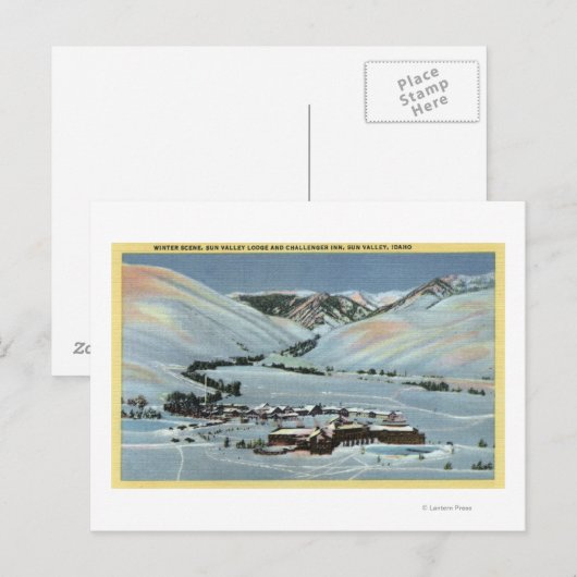 Sun Valley, ID - Winter Scene, Sun Valley ポストカード (正面/裏面)
