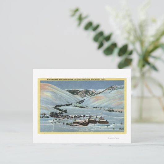 Sun Valley, ID - Winter Scene, Sun Valley ポストカード (スタンド正面)