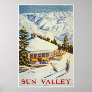 Sun Valley, Idaho,スキーポスター ポスター