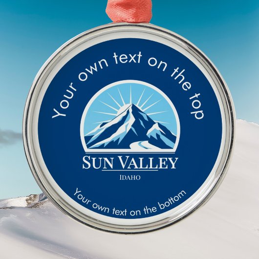 Sun Valley Idaho medal Ornament メタルオーナメント