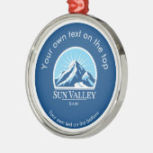 Sun Valley Idaho medal Ornament メタルオーナメント (左)
