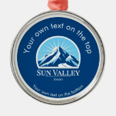 Sun Valley Idaho medal Ornament メタルオーナメント (正面)