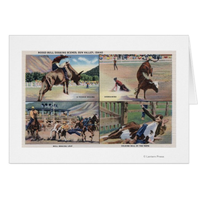 Sun Valley, IDRodeo Bull Doging Scenes (正面横)