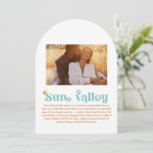 Sun Valley Table Number 招待状 (スタンド正面)