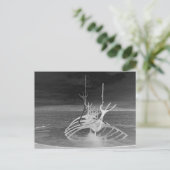 Sun Voyager Surchape、アイスランド、Reverse B/W ポストカード (スタンド正面)