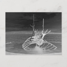Sun Voyager Surchape、アイスランド、Reverse B/W ポストカード