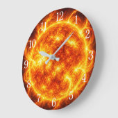 Sun Wall Clock — Space-Inspired Design ラージ壁時計 (傾斜)