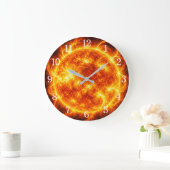 Sun Wall Clock — Space-Inspired Design ラージ壁時計 (ホーム)