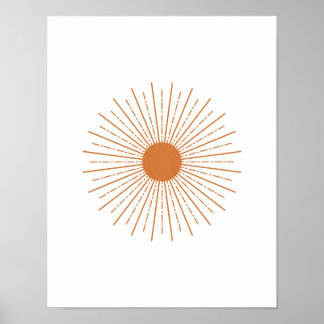 Sun Wall Decor, Sun Poster, Sun Art Print ポスター