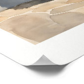 Sun-Washed Blue Village Door Oil Painting ポスター (角)