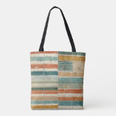 Sun washed coastal stripes Tote bag トートバッグ (裏面)