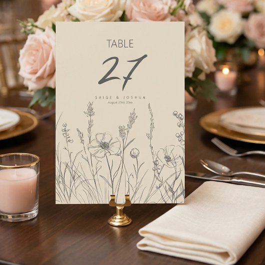 Sun-Washed Garden Border Wedding ID1283 招待状