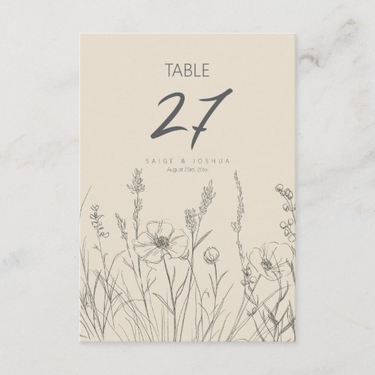 Sun-Washed Garden Border Wedding ID1283 招待状 (正面)