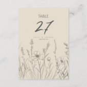 Sun-Washed Garden Border Wedding ID1283 招待状 (裏面)