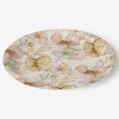 Sun-Washed Garden Floral ID1283 ペーパープレート (アングル)