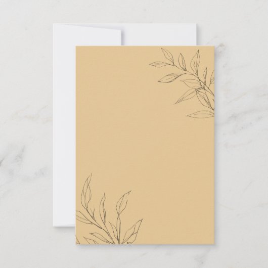 Sun-Washed Garden Wedding 出欠カード (正面)