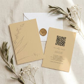 Sun-Washed Garden Wedding QR Code ID1283 出欠カード